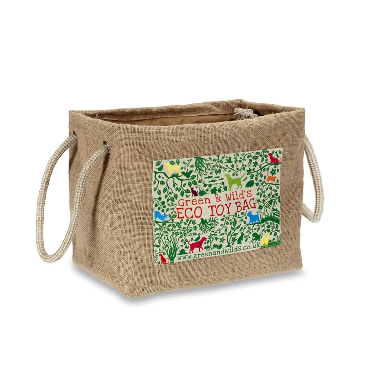 Green & Wilds Eco Jute Toy Bag Green & Wild's