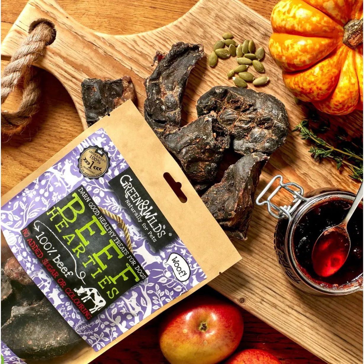 Green & Wilds Beef Hearties Treats For Dogs Origin Pets Longton