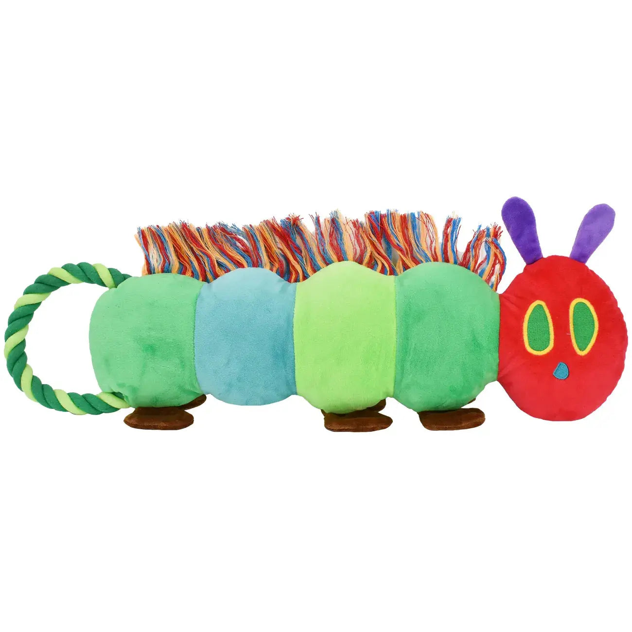World Of Eric Carle Hungry Caterpillar Dog Toy With Squeaker And Crinkle 40cm Eric Carle