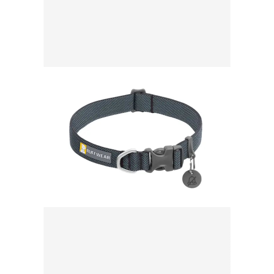 Ruffwear Hi and Light Basalt Grey Dog Collar 28-36cm Ruffwear