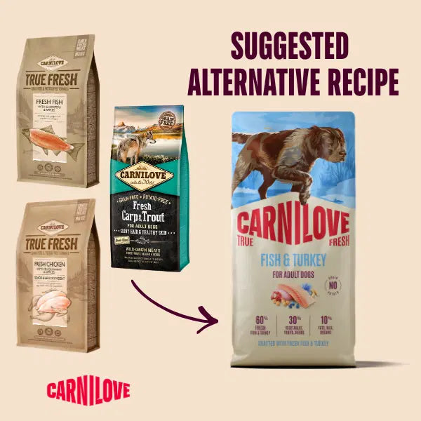 Carnilove NEW True Fresh Fish And Turkey Grain Free Dog Food 1.5kg Carnilove
