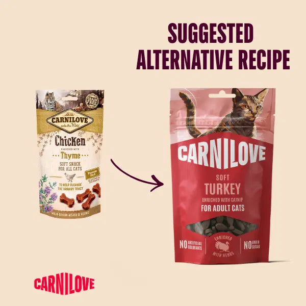Carnilove Soft Turkey Enriched With Catnip Cat Treats 50g