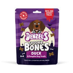 Denzels Spooky Bones Duck And Pumpkin Dog Treats 90g