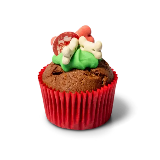 Barking Bakery Woofmas Woofin Cupcake Dog Treat Barking Bakery