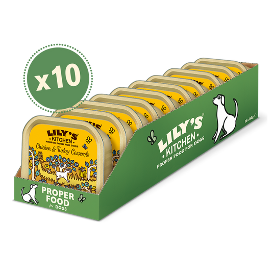 Lily’s Kitchen Chicken And Turkey Casserole 10x150g Wet Food