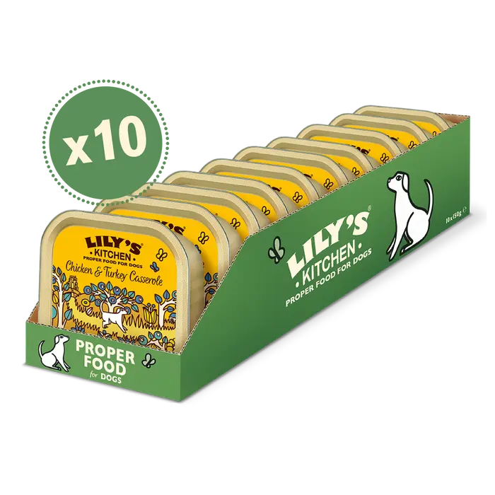 Lily’s Kitchen Chicken And Turkey Casserole 10x150g Wet Food Lily's Kitchen