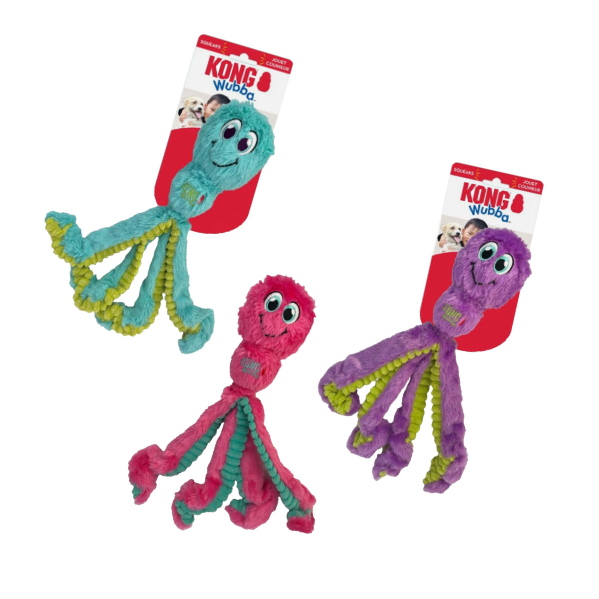 KONG Wubba Octopus Assorted Large