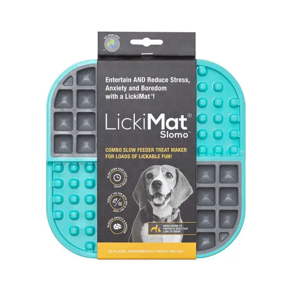 LickiMat Slowmo Slow Feeder Terquoise Lickimat