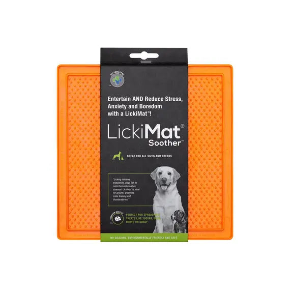 LickiMat Classic Soother - Orange Lickimat