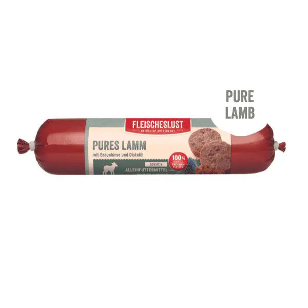 Fleischeslust Pure Lamb with unpeeled millet and yeast 400g Bern Pet Foods