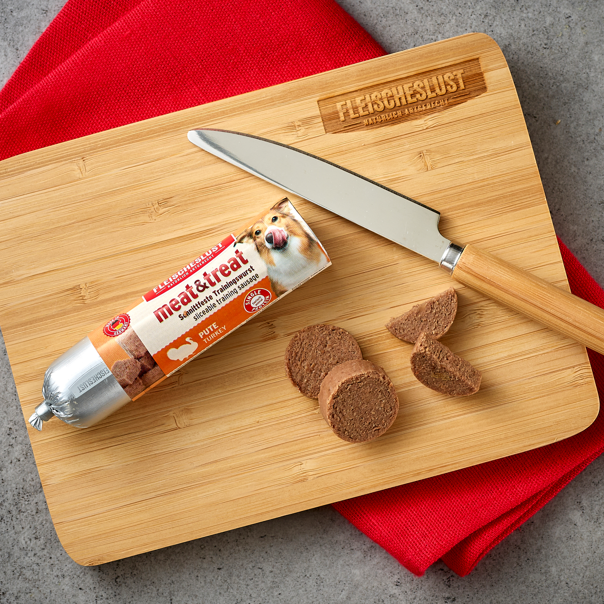 Fleischeslust Meat & Turkey Dog Treat 80g