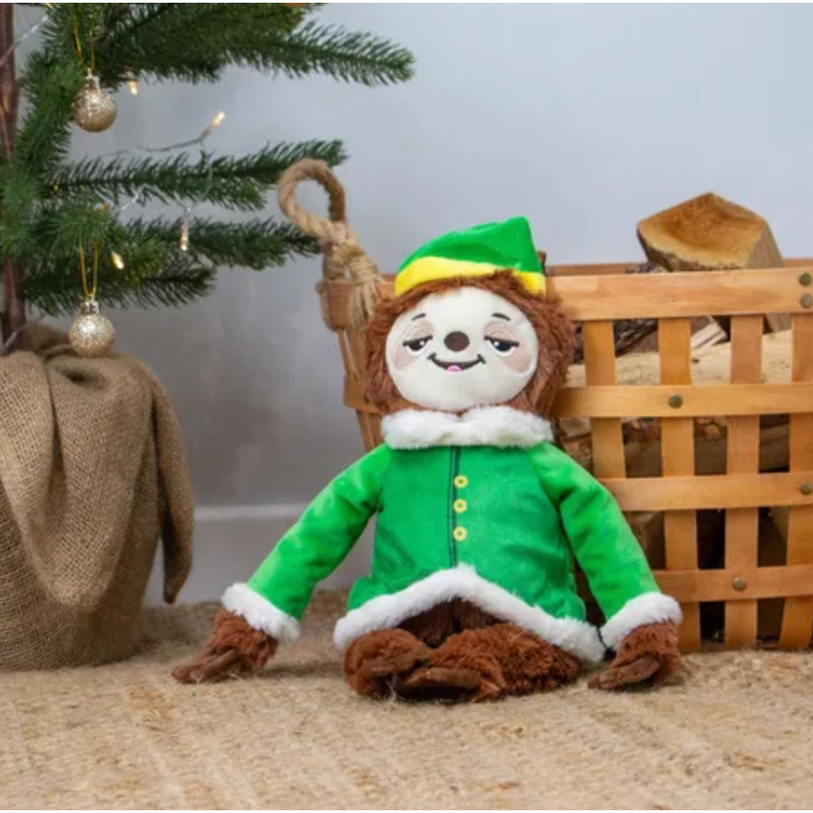 Ancol Stevie Sloth Christmas Dog Toy
