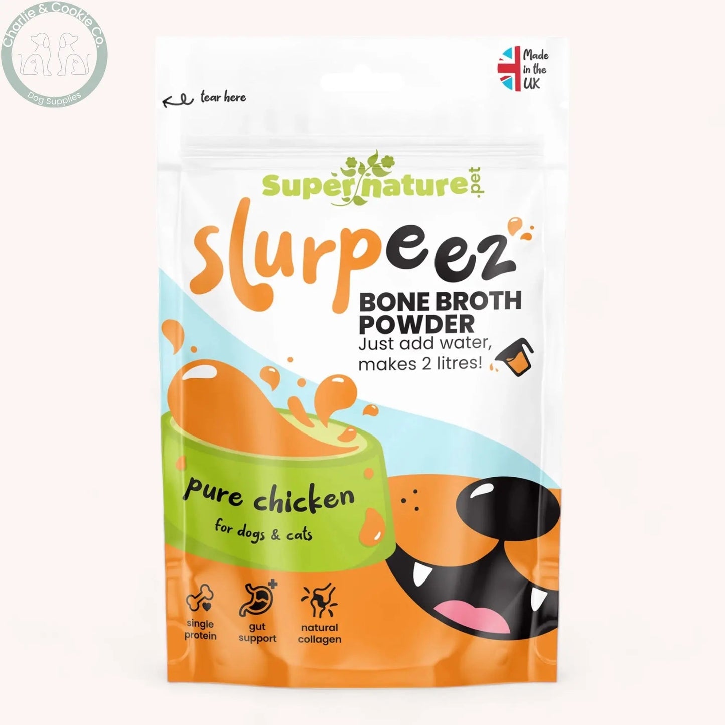 Slurpeez Dog Bone Broth Powder 60g – Nourishing and Delicious Bone Broth for Dogs
