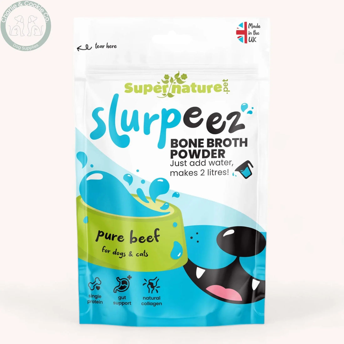 Slurpeez Dog Bone Broth Powder 60g – Nourishing and Delicious Bone Broth for Dogs