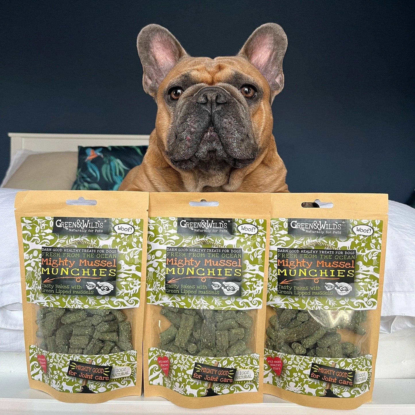 Green & Wild's Mighty Mussel Munchies 130g Green & Wild's