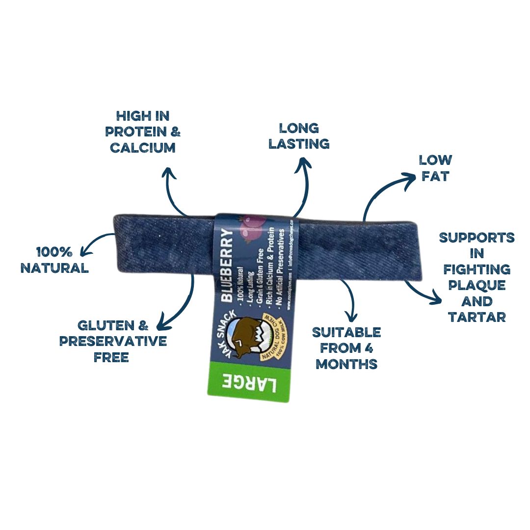 Blueberry Yak Dog Chew by Nova – Natural, Long-Lasting Treat for Dogs