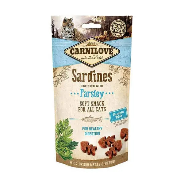 Carnilove Sardine with Parsley Soft Snack For All Cats - 50g Bern Pet Foods