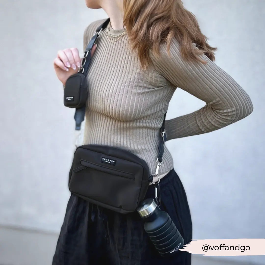 Cocopup London - Bag Strap - Plain Black Cocopup London