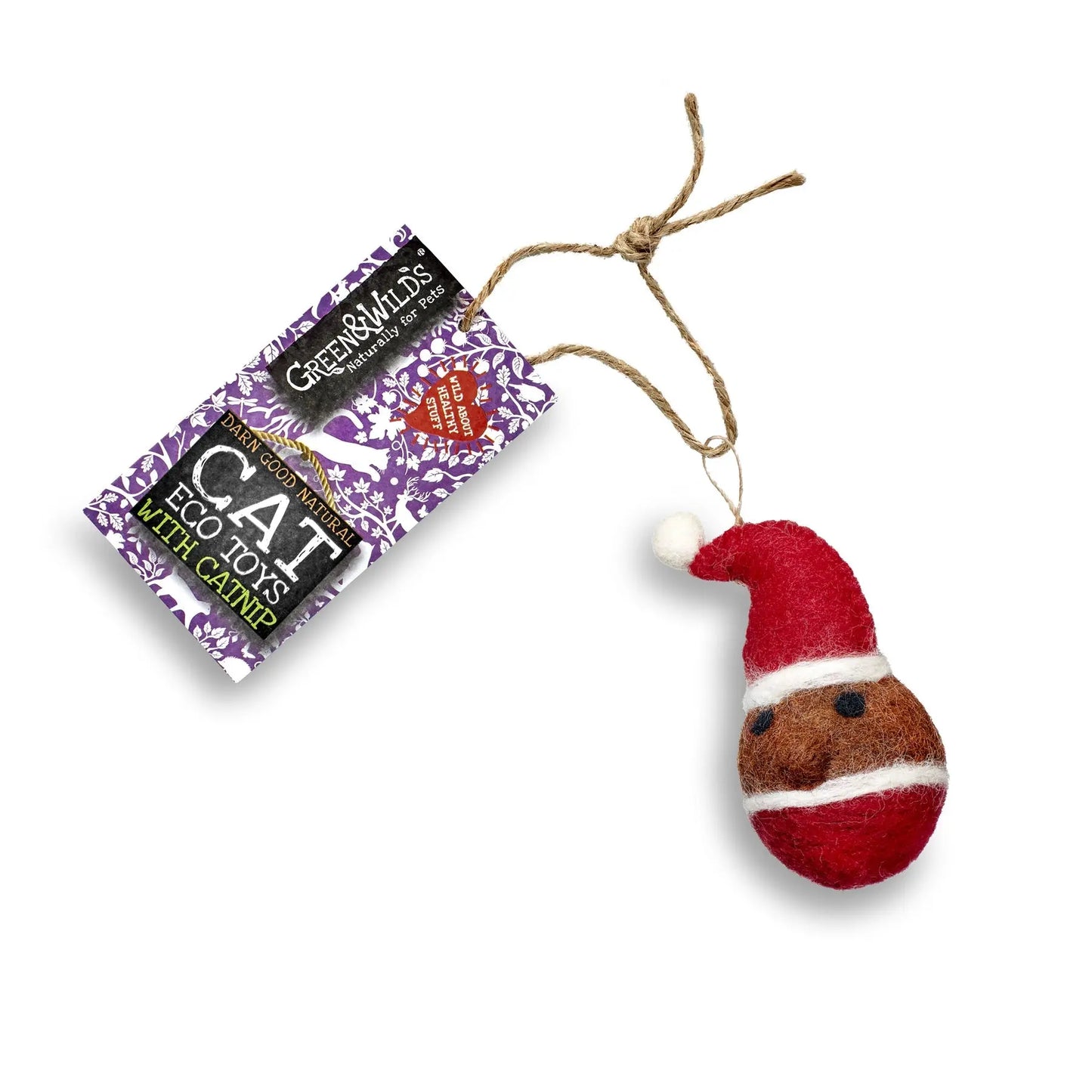 Green And Wilds Santa Claws Cat Toy With Catnip Green & Wild's
