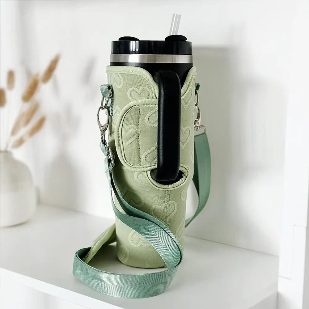 CocoPup London Sage Heart Tumbler Carry Case by Coconut Lane Cocopup London