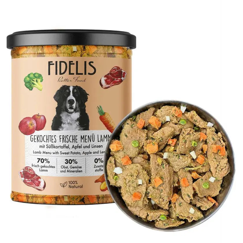 Fidelis Lamb with Sweet Potato, Apple and Lentils Dog Food - 400g Sanadog