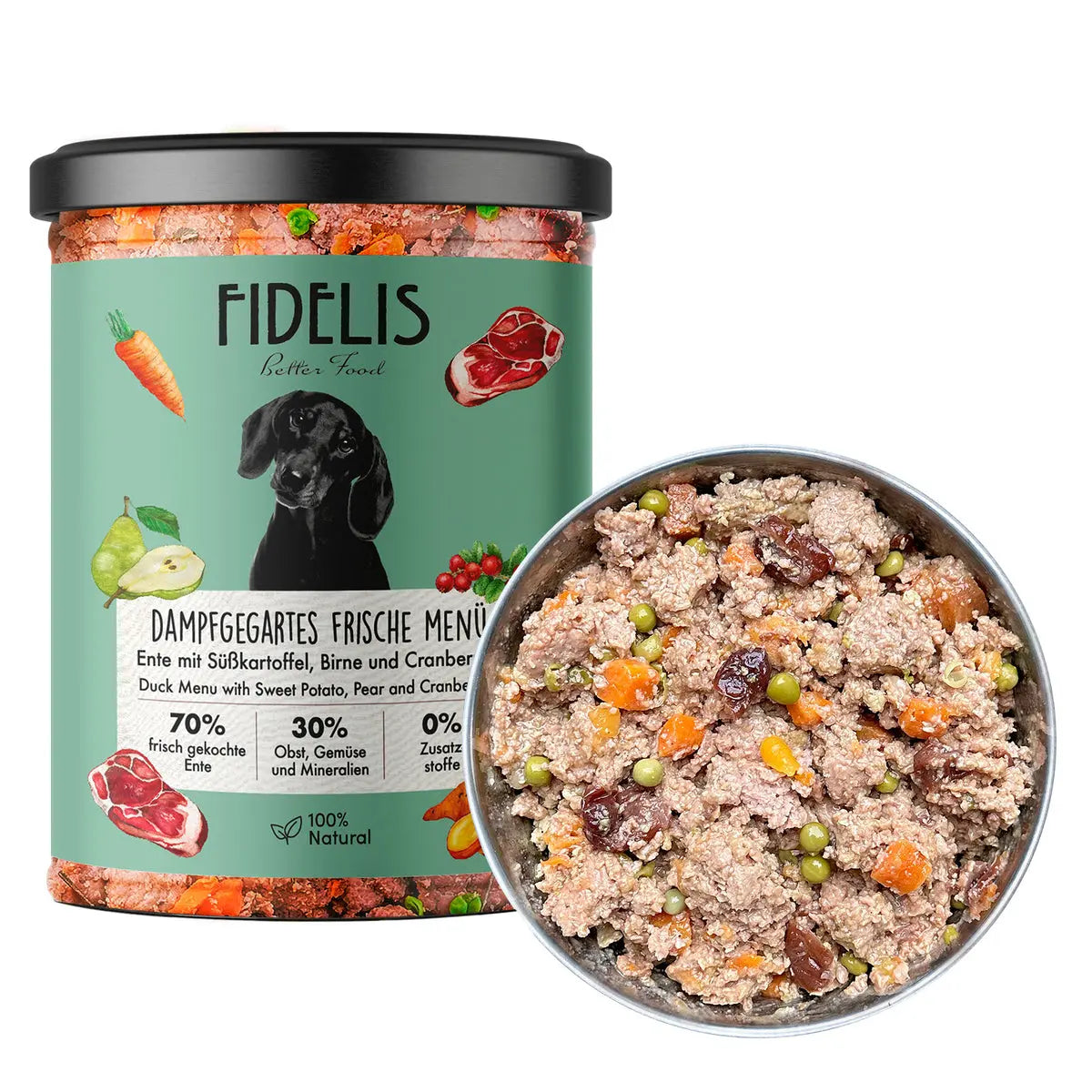 Fidelis Fresh Duck with Sweet Potato Dog Food - 400g Sanadog