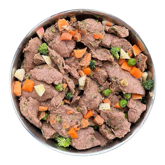 Fidelis cooked fresh beef with sweet potato, apple and broccoli - 400g Sanadog