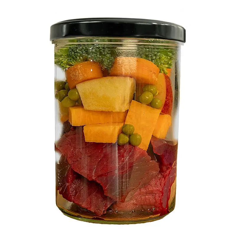 Fidelis cooked fresh beef with sweet potato, apple and broccoli - 400g Sanadog