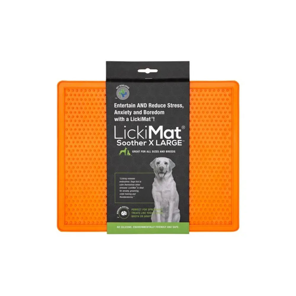 LickiMat XL Soother - Orange Lickimat