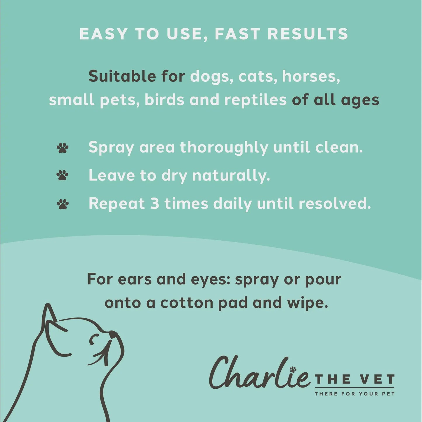 Charlie the Vet Wound & Skin Care Spray 100ml Charlie The Vet