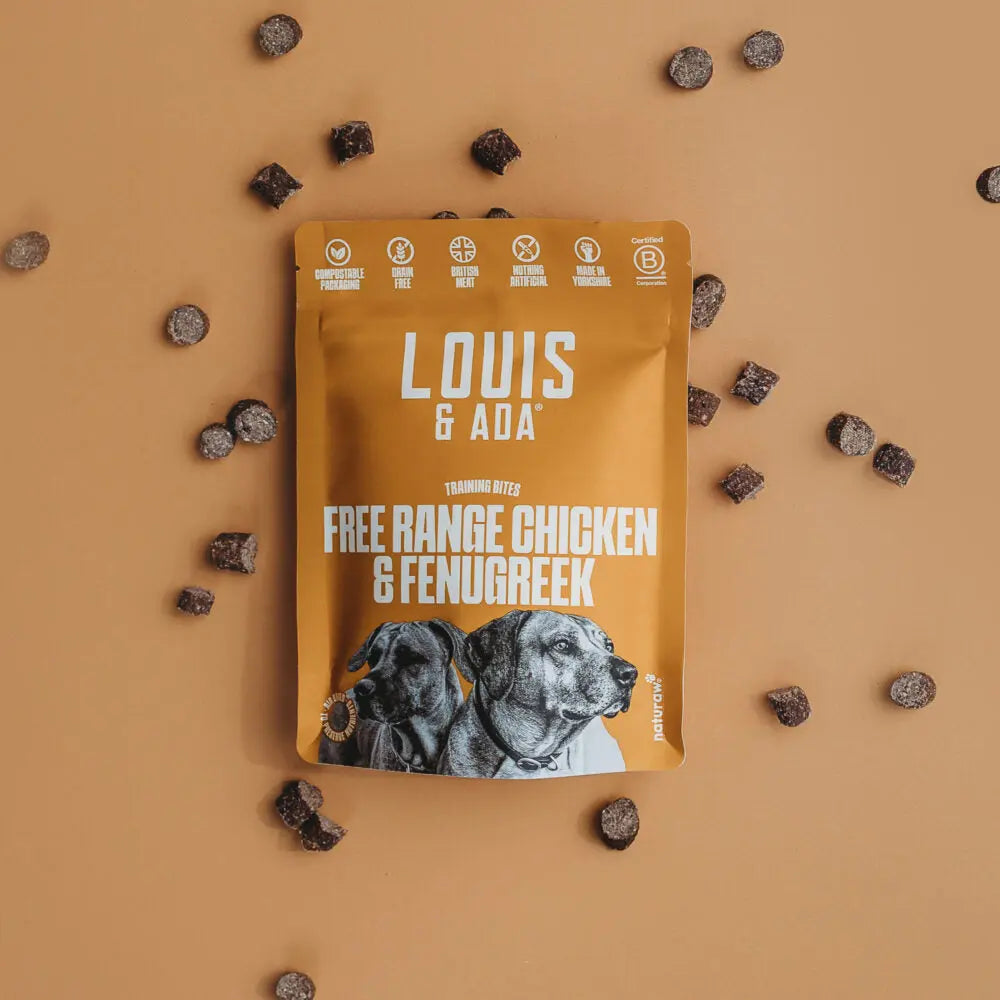 Louis & Ada British Free Range Chicken & Fenugreek Dog Treat - 70g Naturaw