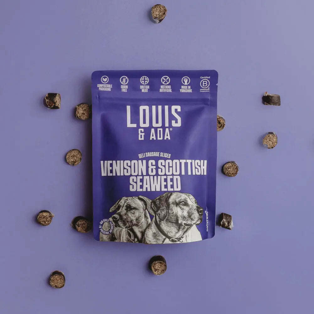 Louis & Ada British Venison & Scottish Seaweed Dog Treat - 70g Naturaw