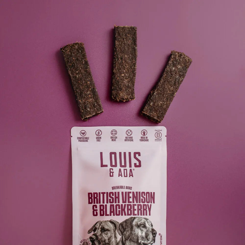Louis & Ada British Venison & BlackBerry Dog Treat - (3pcs) Naturaw