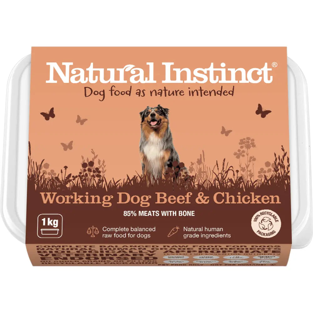 Natural Instinct Working Dog Beef & Chicken 1kg Natural Instinct
