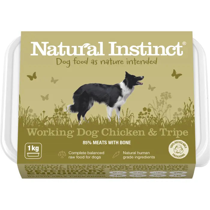 Natural Instinct Working Dog Chicken & Tripe 2 x 500g Natural Instinct
