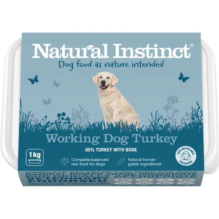 Natural Instinct Working Dog Turkey 2x500g Natural Instinct