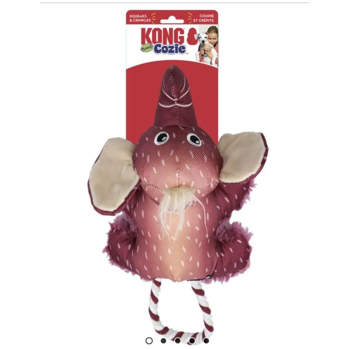 KONG Cozie Tuggz Elephant Medium Large Pedigree