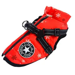 DryDog Wintro Quilted All-Weather Waterproof Dog Jacket with Built-In Harness DryDogs