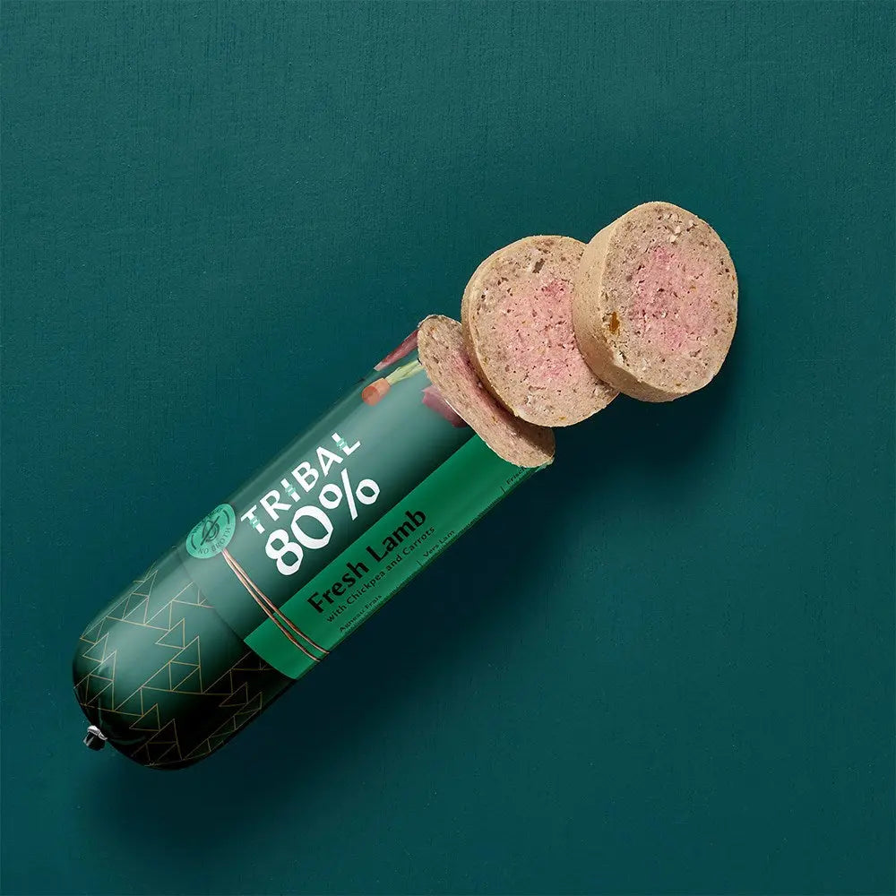 Tribal 80% Lamb Sausage, 750g We.Pet
