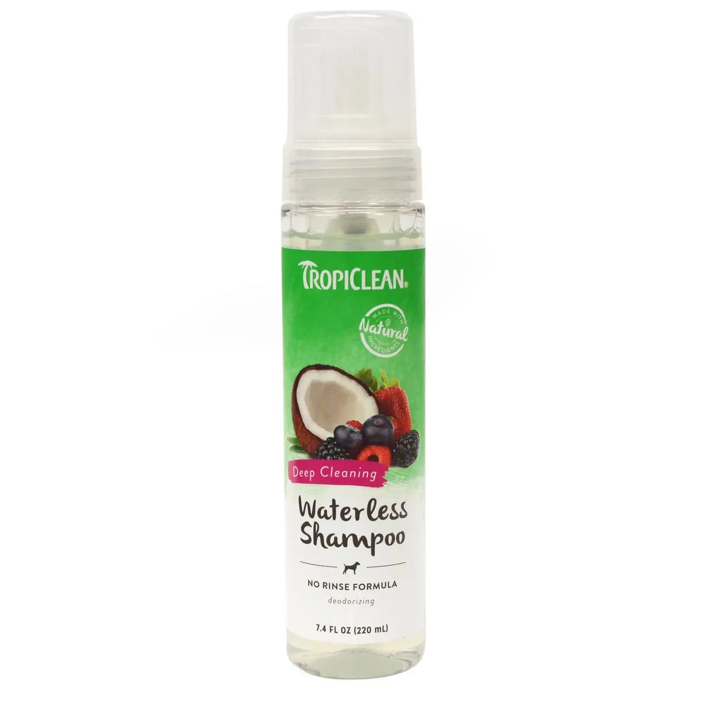 TropiClean Waterless Shampoo Hypoallergenic 220ml Pedigree