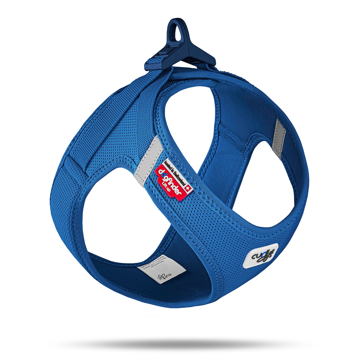 Curli Vest Dog Harness Clasp Air-Mesh Blue Large