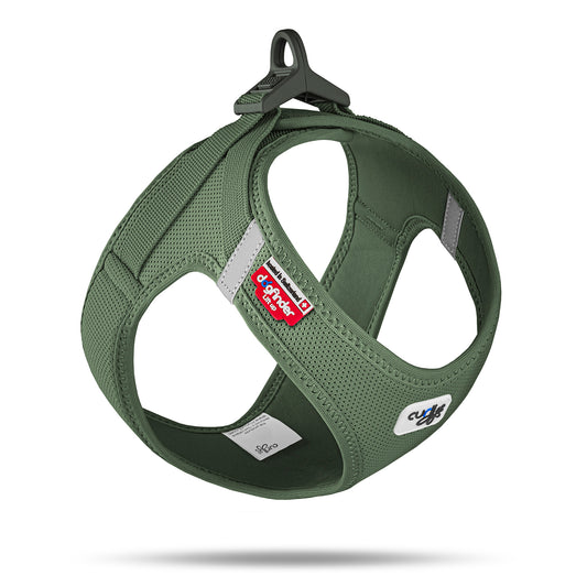 Curli Vest Dog Harness Clasp Air-Mesh Moss - Medium
