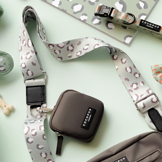 Cocopup London - Bag Strap - Sage Leopard