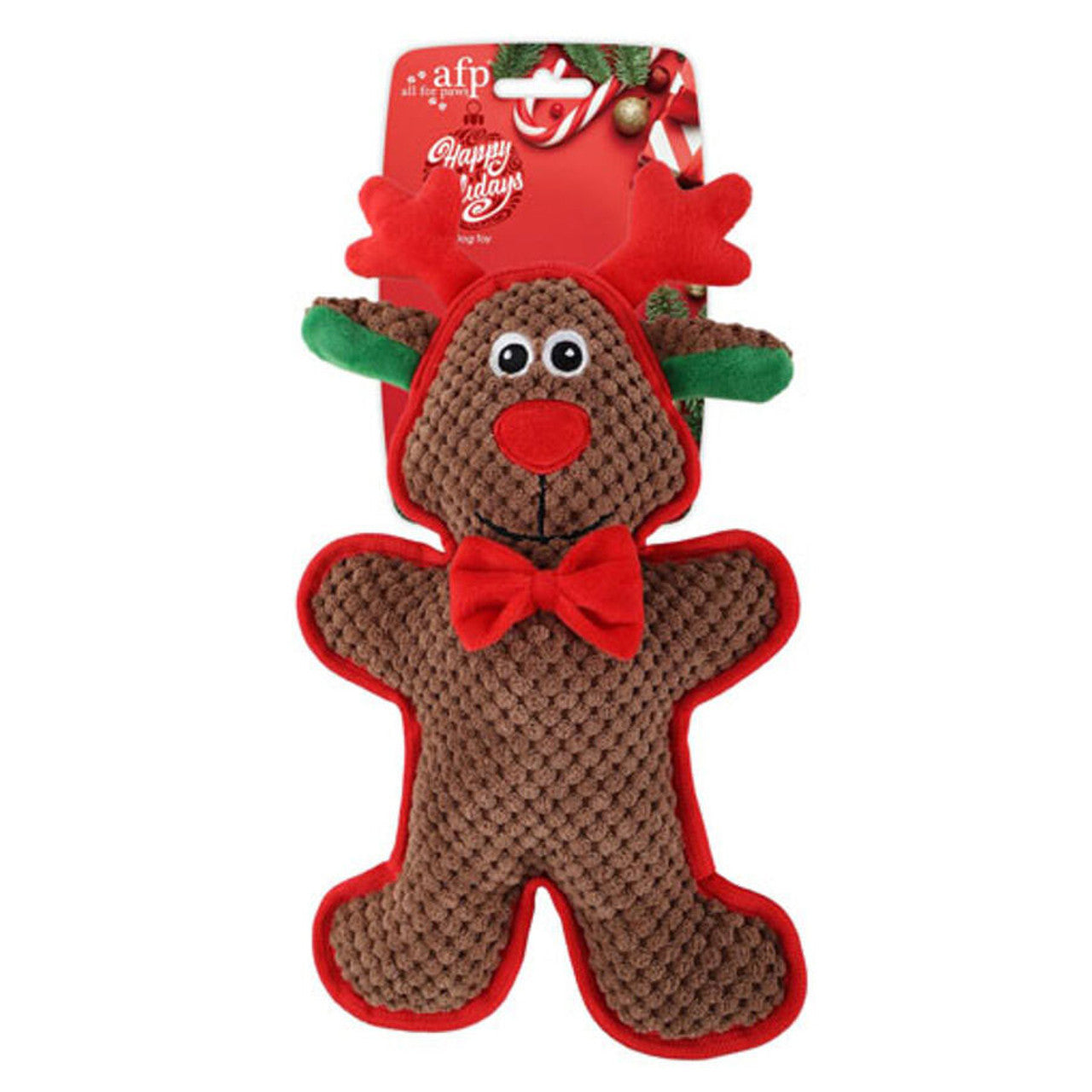 All For Paws - Merry Tough Reindeer Dog Toy