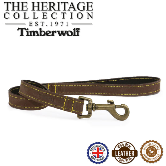Timberwolf Leather Lead Sable 60cmx19mm