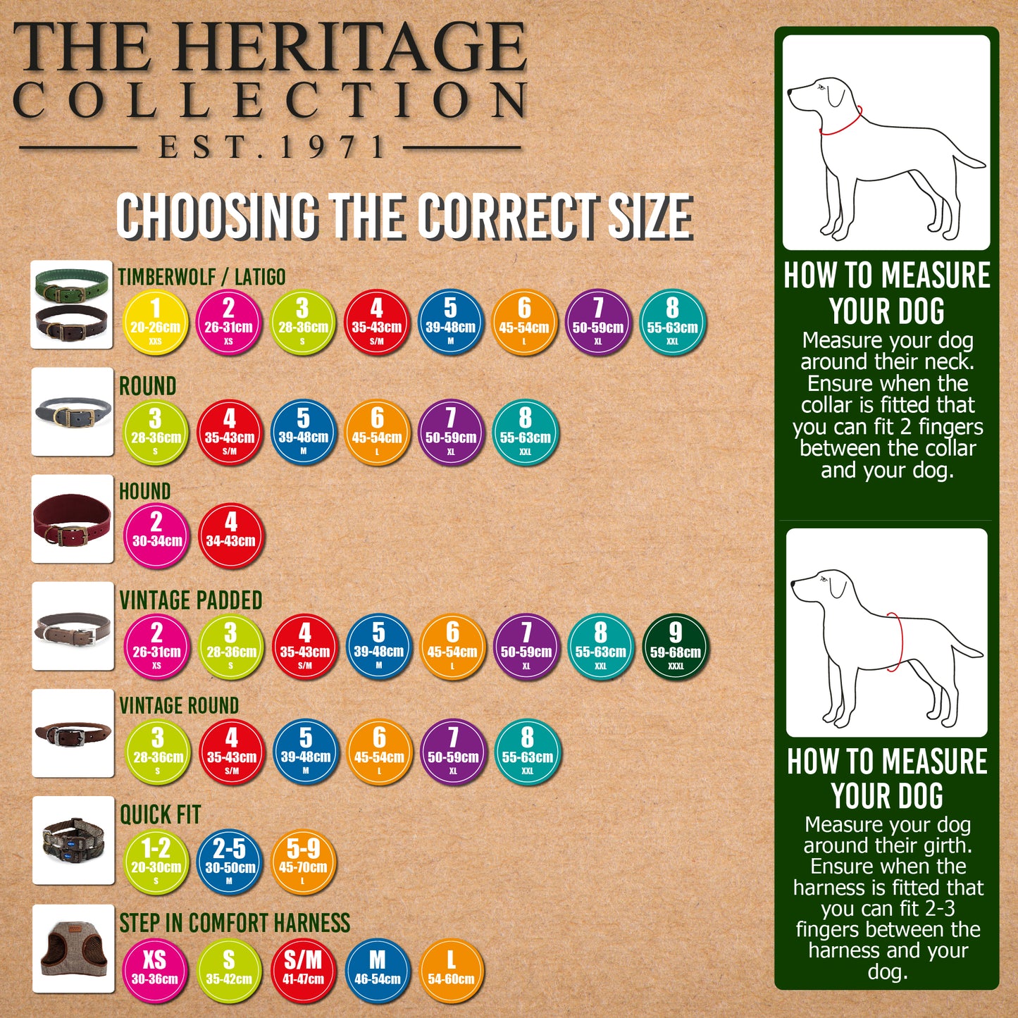 Ancol Vintage Leather Padded Dog Collar - Classic Ancol Vintage Leather Collar