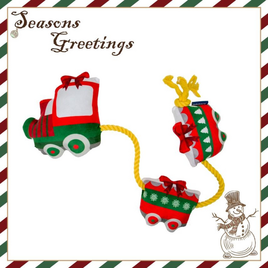 Christmas Express Plush Christmas Dog Toy