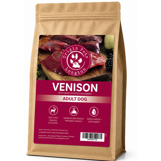 Origin Pets Grain Free Venison with Sweet Potato & Mulberry - Adult Dog
