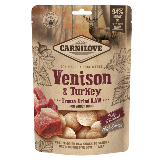 NEW Carnilove Venison & Turkey Freeze-Dried Raw