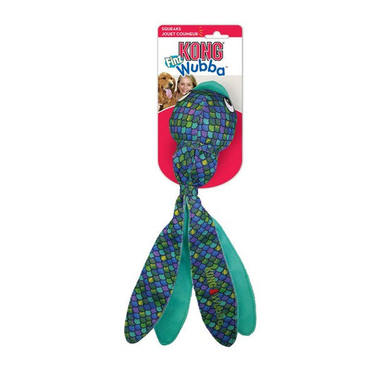 KONG Wubba Finz Dog Toy Blue Large